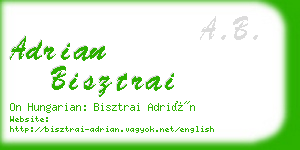 adrian bisztrai business card